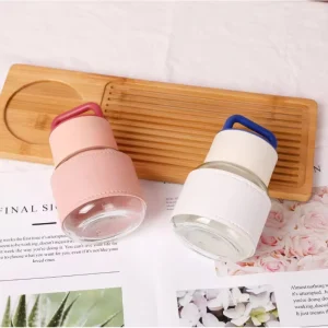 Portable 300ml Mini Glass Cup Set for Travel