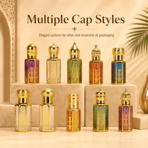 Portable Essential Oil Rollerball Perfume Bottle for Massage Application Sample Glass Divided Bottle