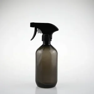 Premium Amber Plastic Spray Bottles 50ml 350ml 500ml Custom Hand Sanitizer Bottle with Trigger Sprayer