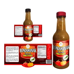 Premium Custom High Definition Printed Waterproof Oil Proof Durable Food Grade Roll Labels Stickers for Chili Hot Sauce