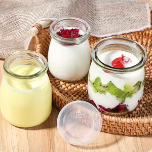 Premium Customizable 100ml to 300ml Clear Glass Dessert Cup for Private Label Dessert and Parfait Packaging Glass Yogurt Cup