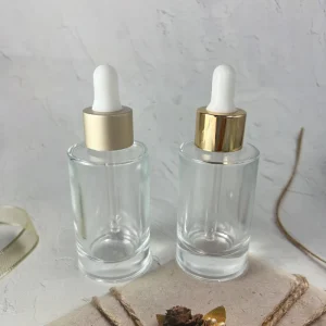 Premium Glass Essential Oil Dropper Bottle Empty Portable Serum Refill Container