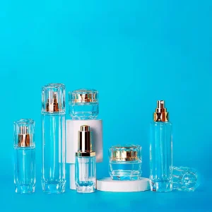 Premium Luxury Cylinder Glass Cosmetic Bottles 30ml 50g 40ml 100ml 120ml Eco Friendly Custom Logo Pump Sprayer Screw Packaging