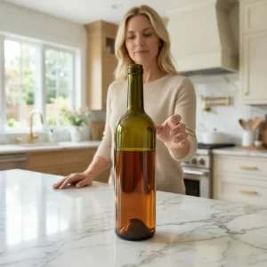 Premium Traditional Green 700ml 750ml Long Neck Glass Bottles Cork Stopper Frost Matte Finish for Cabernet Sauvignon Chardonnay