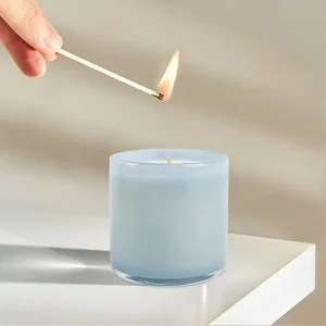 Premium Vanilla Scented Soy Candle Single Wick Glass Jar Candle for Aromatherapy Home & Office Use