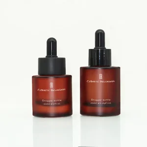 Press Cover Dropper Glass Bottle Jar Sets for Skin Care Packaging, 100ml 150ml