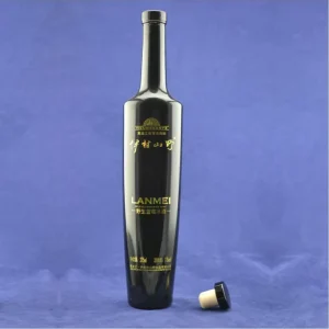 Price 750ml Black Glass Wine Bottles for Wine oil whisky
