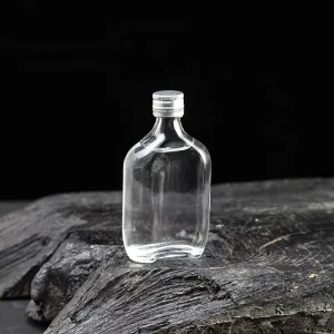 Price Mini Alcoholic Drink Liquor 10ml 30ml Glass Bottle 50 ml Portable Small Bottles With Plastic Caps