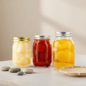 Printing 4Oz 5Oz 8Oz 24Oz 16Oz 32Oz Bar Restaurant Kitchen Salad Jam Jelly Wide Mouth Glass Mason Canning Jar for Canning