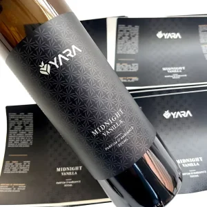 Printing Black Silver Hot Stamping Perfume Bottle Sticker Labels Logo Custom Waterproof Adhesive Vinyl Bottle Label Cosmetics