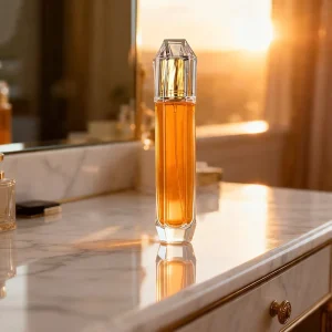 Prism-Shaped Glass Perfume Bottles with Custom Packaging