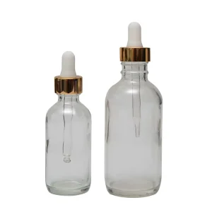Professional Factory New Design Clear Serum Glass Bottle with Dropper