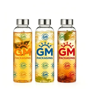 Promotional Gift Daily Drinking 150ml To1000ml Reusable Glass Drink Bottles for Juice Cold Brew Tea