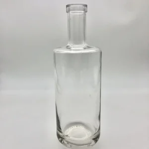 Pure White Transparent Glass Wine and Spirit Bottle 750ml