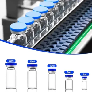 RTU Sterile Glass Injection Vials Ready to Use Type I Borosilicate Pharmaceutical Packaging Acid Etched Surface Aluminum Cap