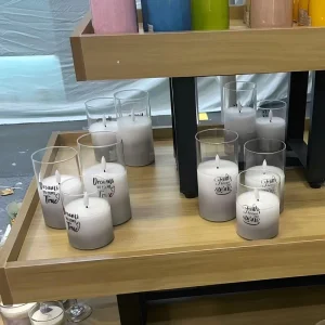 Rechargeable Flameless LED Candles Glass Floating LED Candles for Home and Wedding Decoration