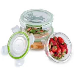 Rectangle BPA-Free Glass Food Container, Microwave Safe, for Outdoor Kitchen Use