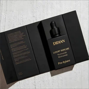Rectangle Empty Essential Oil Glass Bottle 1oz 50ml 100ml Matte Black Luxury Serum Bottle 30 ml 15 ml Dropper Bottle with Box