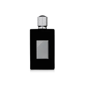Rectangular 100ml Glass Perfume Bottle with Heavy-Duty Base and Velvet Finish
