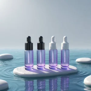 Recyclable 10ml Glass Eye Cream Dropper Bottle with Screen Printing for Essence and Oil