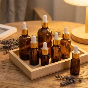Recyclable Glass Essential Oil Bottle 5ml-100ml with Dropper