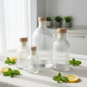 Reed Diffuser Bottle 50ml 100ml 200ml 500 ml Perfume Glass Bottle Home Fragrance Diffuser Luxury Empty Bottle with Cork