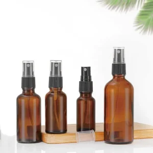 Refillable 10ml 15ml 20ml 30m 50ml 100ml Amber Glass Spray Bottle Brown Mist Spray Bottle Glass Spray Bottle