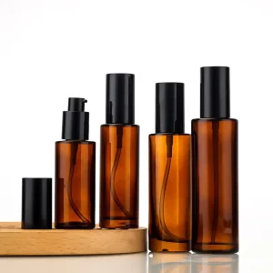 Refillable 20 ml 30 m 40 ml 50 ml 60 ml 80 ml 100 ml 120 ml Amber Glass Spray Lotion Bottle Brown Mist Spray Bottle