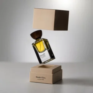 Refillable 50ml Men’s Crimp Perfume Glass Bottle with Box