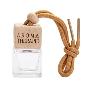 Refillable Car Aromatherapy Essential Oil Scent Diffuser Hanging Glass Bottle for Car and Home