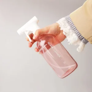 Refillable Continuous Glass Spray Bottle Set 16oz Fine Mist Spray Bottle for Essential Oils Room Cleaning Soap Dispenser