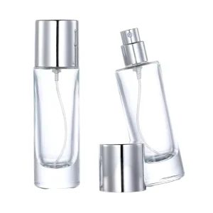 Refillable Fine Cylinder Glass Spray Bottle 20ml 30ml 50ml with Pump Sprayer for Perfume Packaging