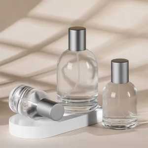 Refillable Glass Perfume Atomizer Spray Bottle 30ml 50ml 100ml Custom Logo and Labels