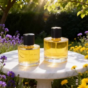 Refillable Perfume Bottles, 2ml-10ml, Clear Glass, Plastic Screw Cap, Screen Printing