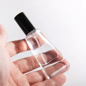 Refillable Screw Neck 10ml Toothpaste-Shaped Flat Glass Spray Perfume Bottle