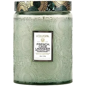 Relief Color Glass Jar Soy Scented Candle Cotton Wick Custom Scent
