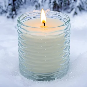 Religious White Prayer Votive Church Candle Beeswax Cotton Wick Scented Glass Jar Candle Holiday Diwali Meditation