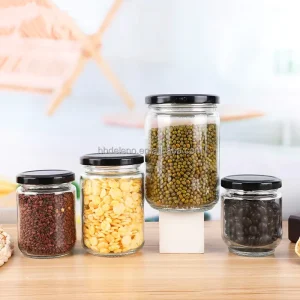 Reusable 6.5oz 8oz 12oz 16oz Food Storage Bottles Jars for Sauce Honey Jam Salsa