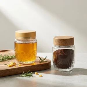 Reusable Custom Glass Jar for Kitchen Storage and Pantry Organization