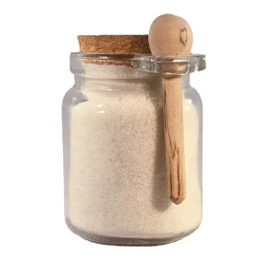 Round 100ml/250ml Glass Jar for Bath Salt and Food Storage/Canning with Wooden Spoon and Cork