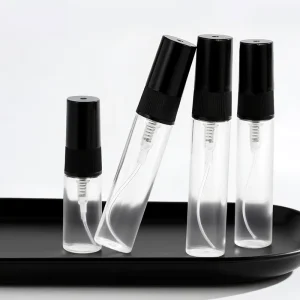 Round 2ml 3ml 5ml 10ml Mini Empty Clear Spray Bottle Refillable Sample Glass Perfume Tester