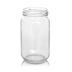 Round 370ml Glass Jar for Peanut Butter Coconut Oil Pickles Tomato Sauce Canning