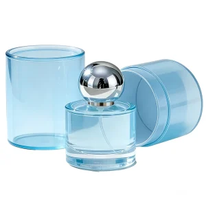 Round 50ml Empty Glass Spray Bottle with Fine Mist Sprayer for Skincare Cosmetic Packaging Spray Bottle Glass
