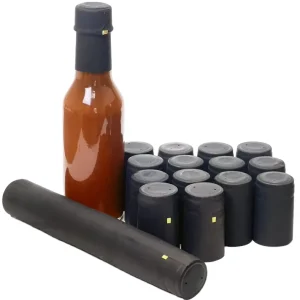 Round Clear 150ml 5oz Glass Pepper Hot Sauce Bottle, Empty Sauce Bottle