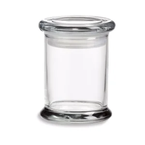 Round Clear Glass Candle Jar and Candle Holder