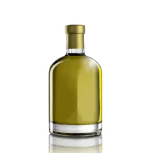 Round Clear Glass Cooking Oil Bottle Olive Oil Bottle with Cork 100ml 250ml 500ml 750ml 1000ml