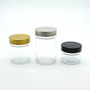 Round Clear Glass Ergo Jar for Tomato Sauce 8oz 12oz 16oz
