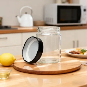 Round Clear Glass Food Storage Jar for Jam 100ml 200ml 280ml 380ml 500ml 750ml