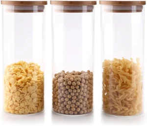 Round Clear Glass Honey Canning Jar with Lid