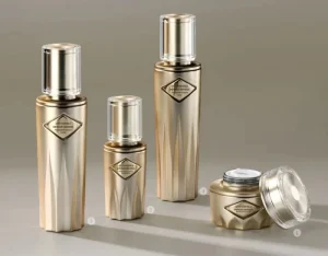 Round Cosmetic Glass Bottle, 100ml, Cylinder Skincare Packaging